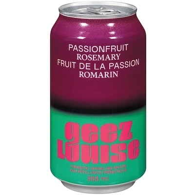 Geeze Louise Sparkling Water, Passionfruit 355 ml, $1.12/100ml