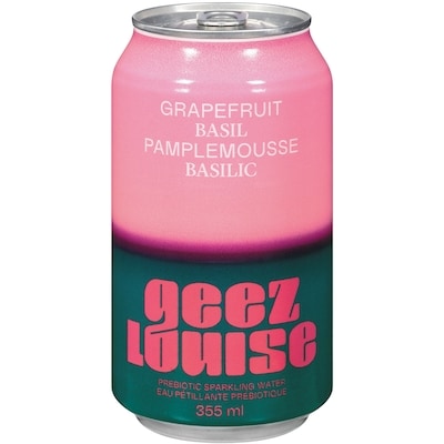 Geeze Louise Sparkling Water, Grapefruit 355 ml, $1.12/100ml