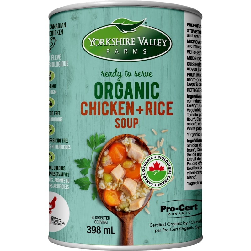 Organic Chicken and Rice Soup, Ready to Serve