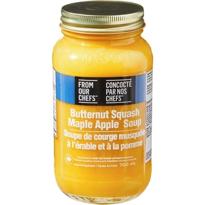 Concocté par nos chefs Soupe à la courge musquée 700 ml, 1,29 $/100ml