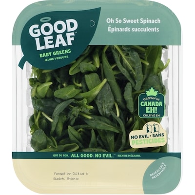 GoodLeaf Oh So Sweet Spinach 0.113 kg, $4.42/100g