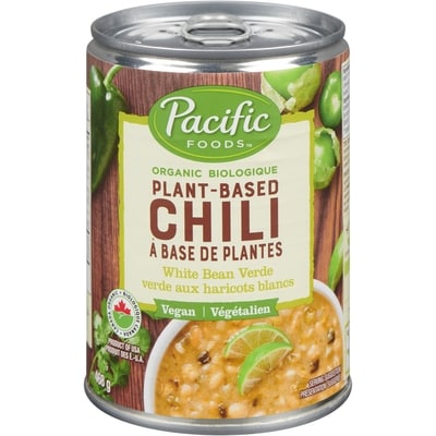 Pacific Foods Plant-Based Chili Organic White Bean Verde 468 g, $1.22/100g
