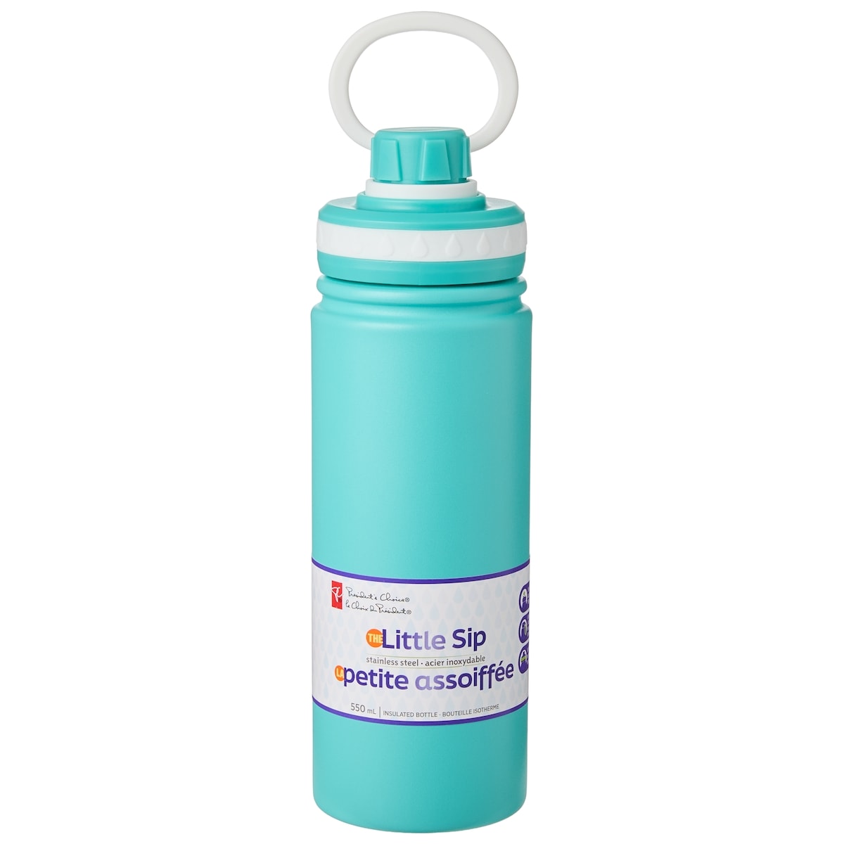 President's Choice The Little Sip Bottle - Teal - 550 mL/18 oz