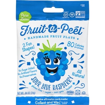 Fruit-A-Peel Sour Blue Raspberry 28 g, $17.82/100g
