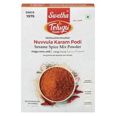 Swetha Telugu Sesame Spice Mix Powder 100 g, $2.29/100g