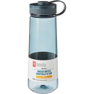 President's Choice Tethered Lid Tritan Water Bottle - Charcoal 1 ea, $13.00/1ea