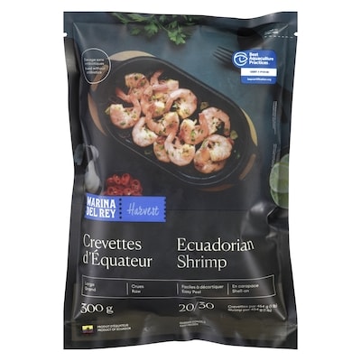Marina Harvest Ecuadorian Shrimp 300 g, $2.67/100g
