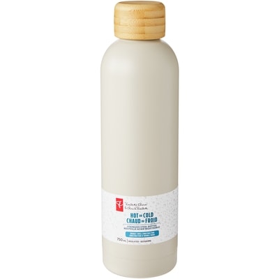 President's Choice Hot or Cold Stainless Steel Bottle - Almond 1 ea, $15.00/1ea