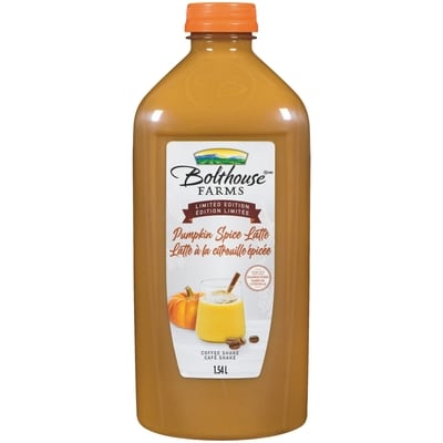 Bolthouse Pumpkin Spice Latte 1500 ml, $0.60/100ml