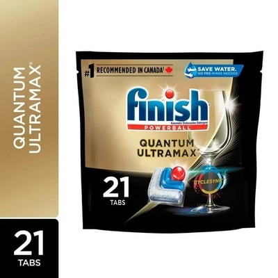 Finish Powerball quantum ultramax détergent pour lave-vaisselle 21 ea, 0,76 $/1ch