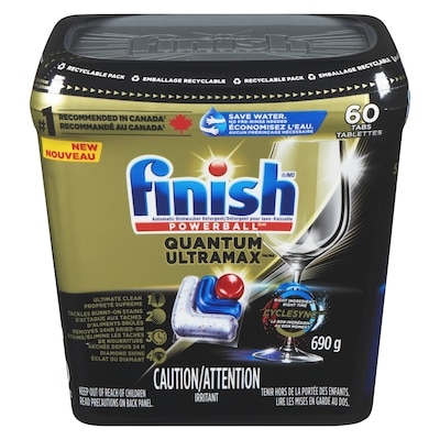 Finish Powerball Quantum Ultramax Automatic Dishwasher Detergent 60 ea, $0.37/1ea