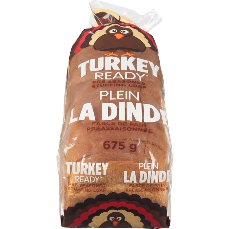 Pre Seasoned Stuffing Loaf Turkey Ready