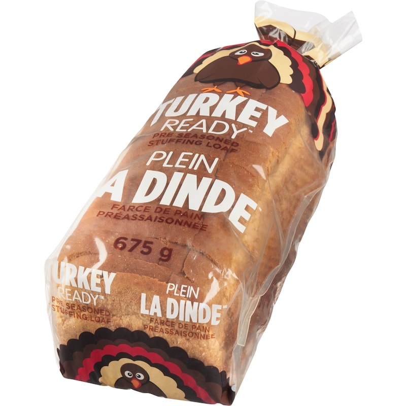 Pre Seasoned Stuffing Loaf Turkey Ready