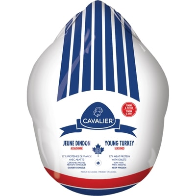 null Jeune dindon congelé, assaisonné 10,34 $/1kg 4,69 $/1lb