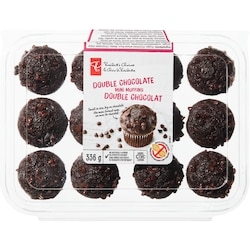 President's Choice Double Chocolate Mini Muffins 336 g, $1.49/100g