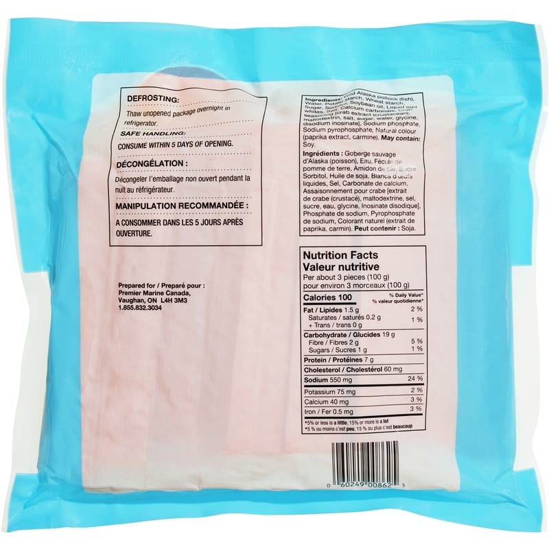 Leg-Style Imitation Crab Wild Alaska Pollock