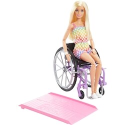 Barbie Fashionista Doll with Wheelchair and Ramp - 1 ea | Dominion