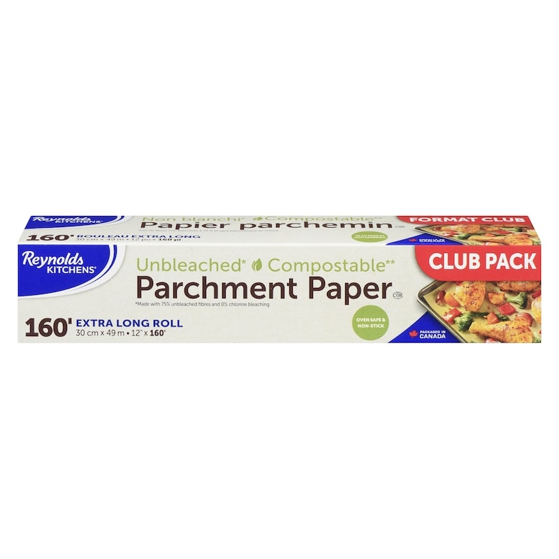 Unbleached Compostable Parchment Paper 160 ft