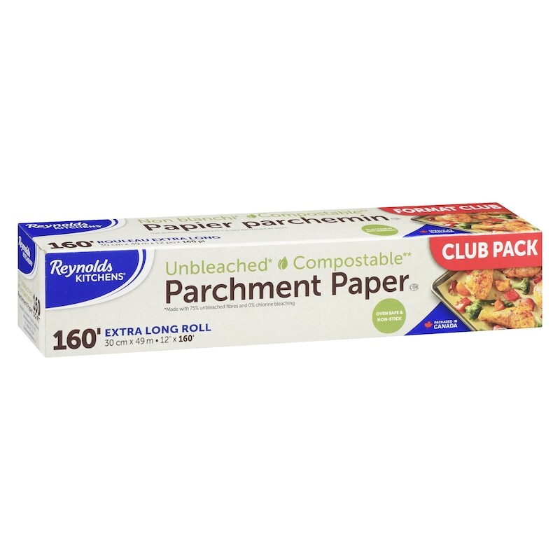 Unbleached Compostable Parchment Paper 160 ft