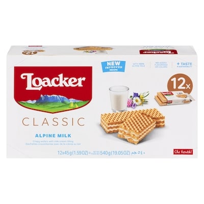 Loacker Wafer Cookies, Alpine Milk 45 g, $3.31/100g