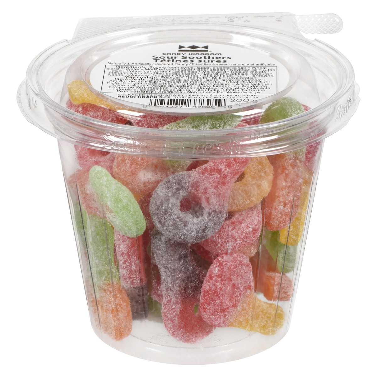 Johnvince Foods Friandise à saveur naturelle et artificielle tétines sures 200 g, 1,50 $/100g