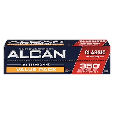 Alcan Classic Foil 12”X350’ Value Pack 350 ft 1 ea, $26.99/1ea