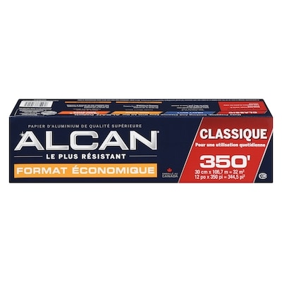 ALCAN Classique papier d'aluminium format économique 350 pieds 1 ea, 24,99 $/1ch