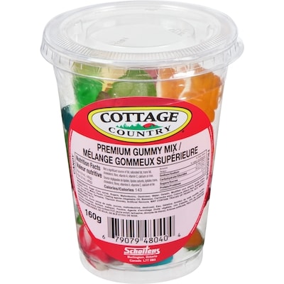Cottage Country Friandises mélange gommeux supérieure 160 g, 2,34 $/100g