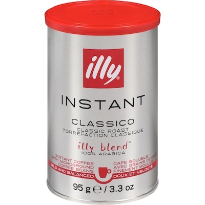 Illy Illy blend cafe soluble avec grains de café finement moulus classico torréfaction classique 95 g, 15,78 $/100g