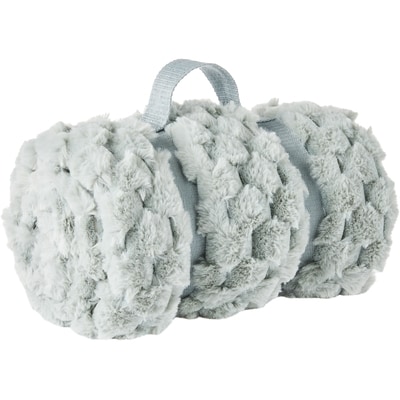 Life at Home Embossed Faux Rabbit Fur Throw - Grey 1 ea, $20.94/1ea