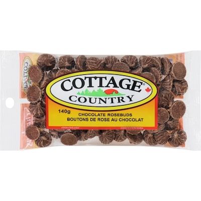 Cottage Country Boutons de rose au chocolat 140 g, 2,68 $/100g