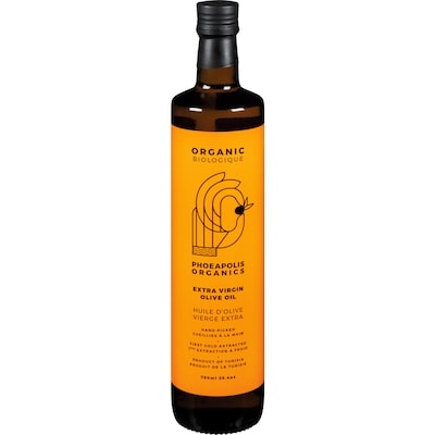 Phoeapolis Huile d'olive vierge extra biologique 750 ml, 3,33 $/100ml