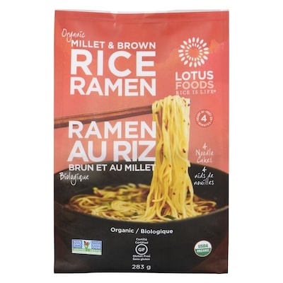 Lotus Organic Rice Ramen Millet & Brown Organic 283 g, $4.24/100g