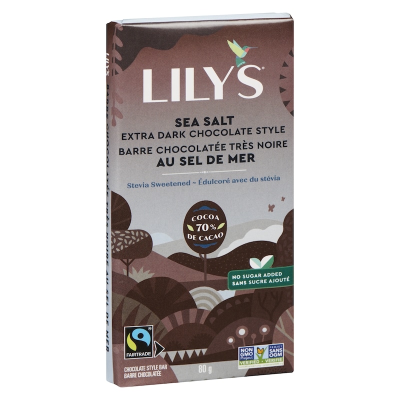 Chocolate Style Bar Sea Salt Extra Dark Chocolate Style