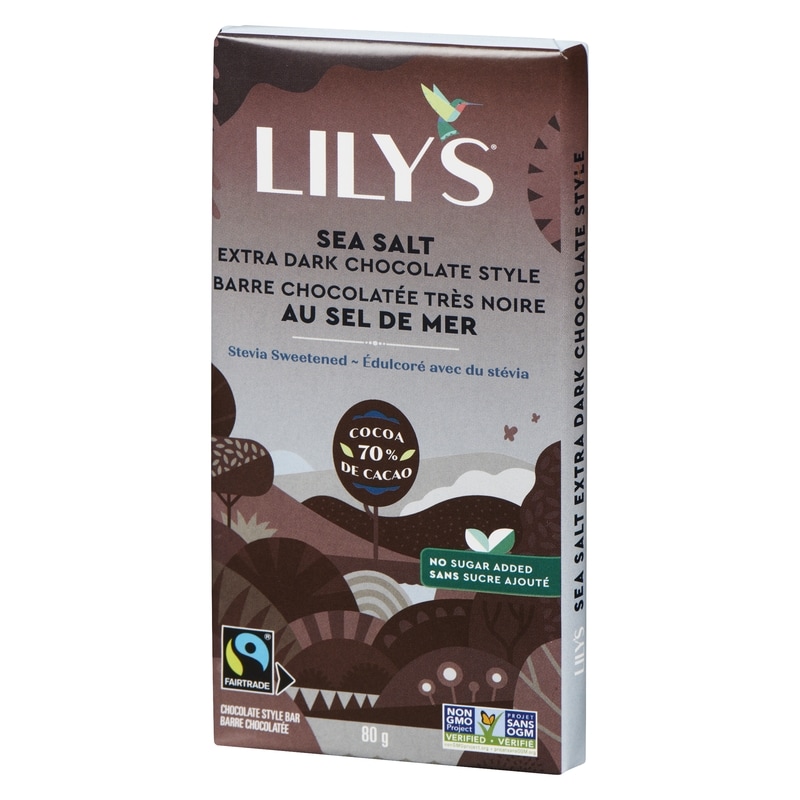 Chocolate Style Bar Sea Salt Extra Dark Chocolate Style