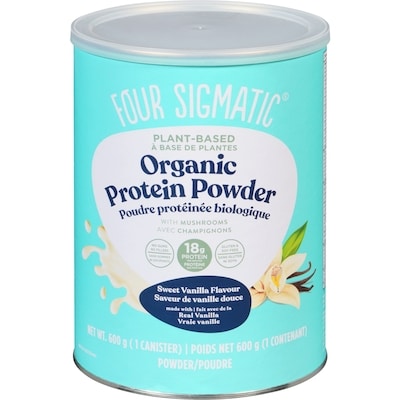 Four Sigmatic À base de plantes poudre protéinée biologique saveur de vanille douce 600 g, 9,83 $/100g