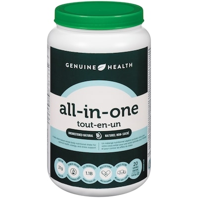 Genuine Health All-In-One Powder Unsweetened Natural 643 g, $11.66/100g