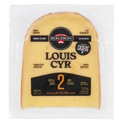 Bergeron Ripened Firm Cheese Cellar Cheese Louis Cyr Aged 2 Years 36% M.F. 170 g, $7.06/100g