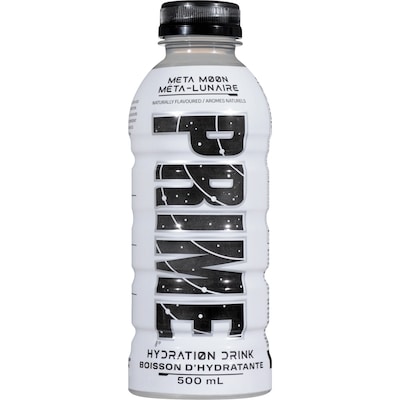 Prime Hydration Boisson d'hydratante méta-lunaire 500 ml, 0,60 $/100ml