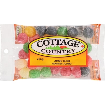 Cottage Country Jumbo Gums 225 g, $1.67/100g