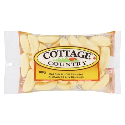 Cottage Country Marshmallow Bananas 100 g, $3.29/100g