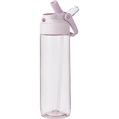 Bouteille d’eau Tritan avec paille − mauve