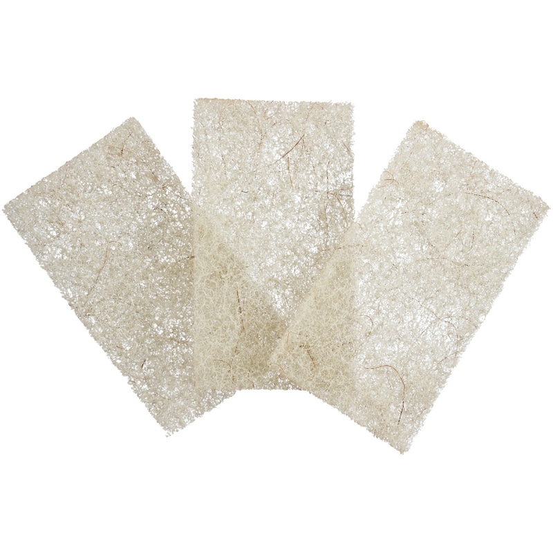 Set Of 3 Coconut Shell Scour Pads