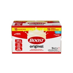 BOOST Vanilla Meal Replacement Drink, 15ct