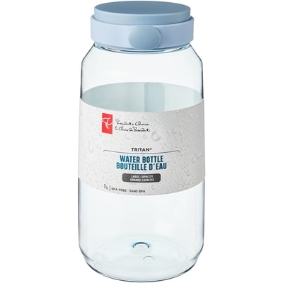 President's Choice Large Capacity Tritan Water Bottle - Blue 1 ea, $13.00/1ea