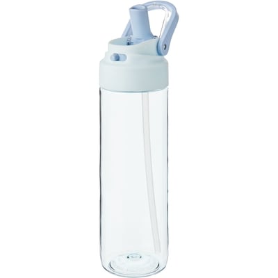 Bouteille d’eau Tritan avec paille − bleu