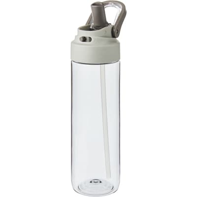 Bouteille d’eau Tritan avec paille − gris