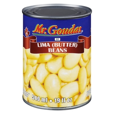 Mr Goudas Lima Butter Beans 540 ml, $0.55/100ml