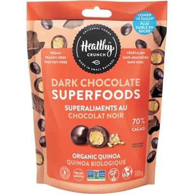 Healthy Crunch Organic Quinoa Dark Chocolate Superfoods 180 g, $5.83/100g