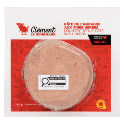 Clement le Gourmand Pâté de campagne aux fines herbes 150 g, 3,19 $/100g